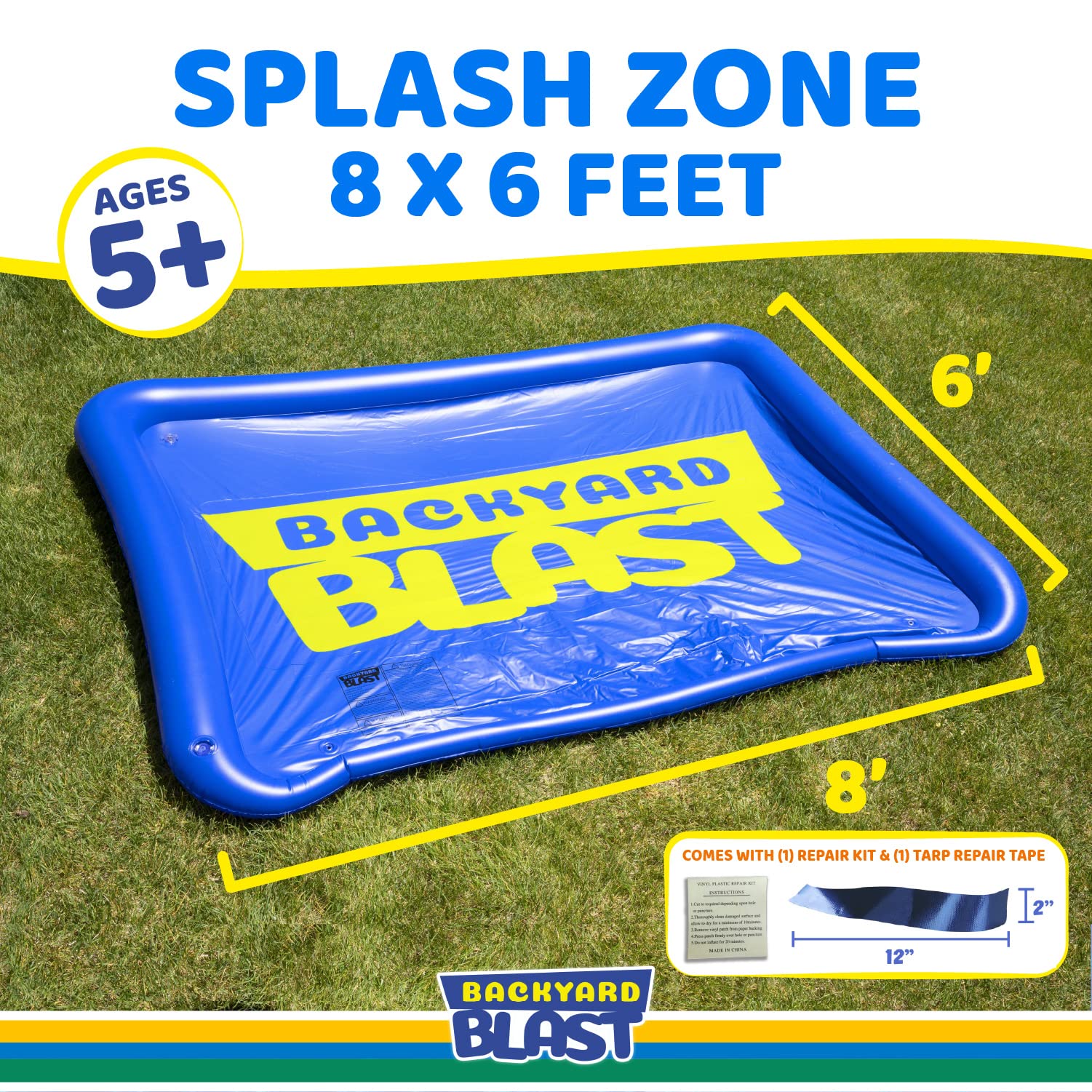 BACKYARD BLAST 8� x 6� Splash Zone, Accesorio de Piscina de - Imagen 3