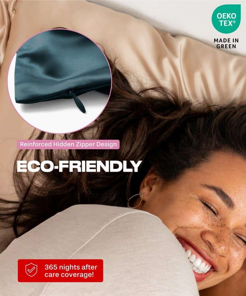 Funda de Almohada de Seda Premium -Azul Medianoche - Imagen 6