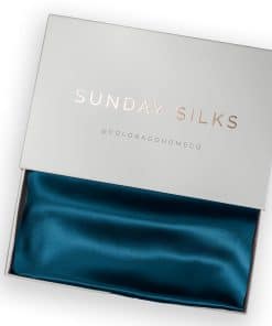 Funda de Almohada de Seda Premium -Azul Medianoche