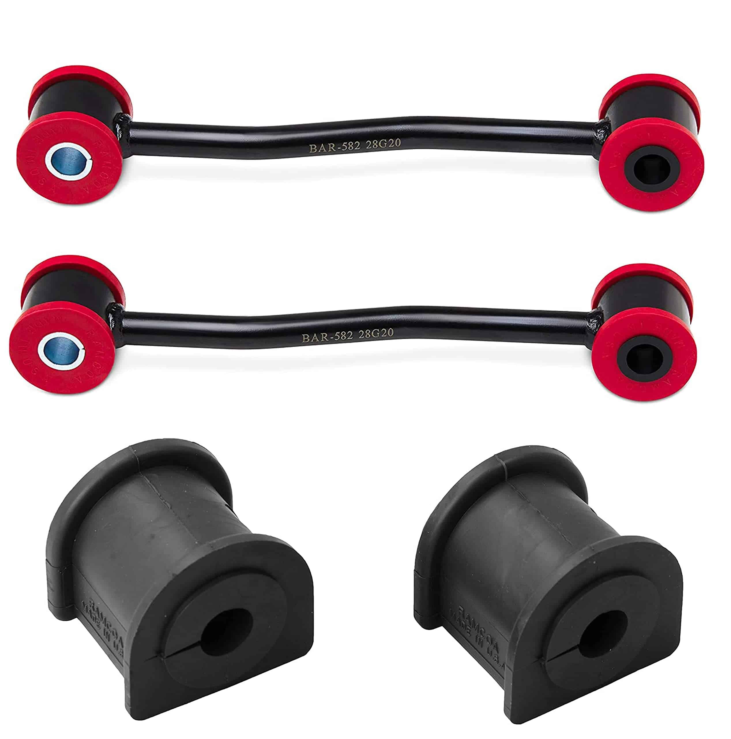 Kit de 4 enlaces de barra estabilizadora trasera + Kit de