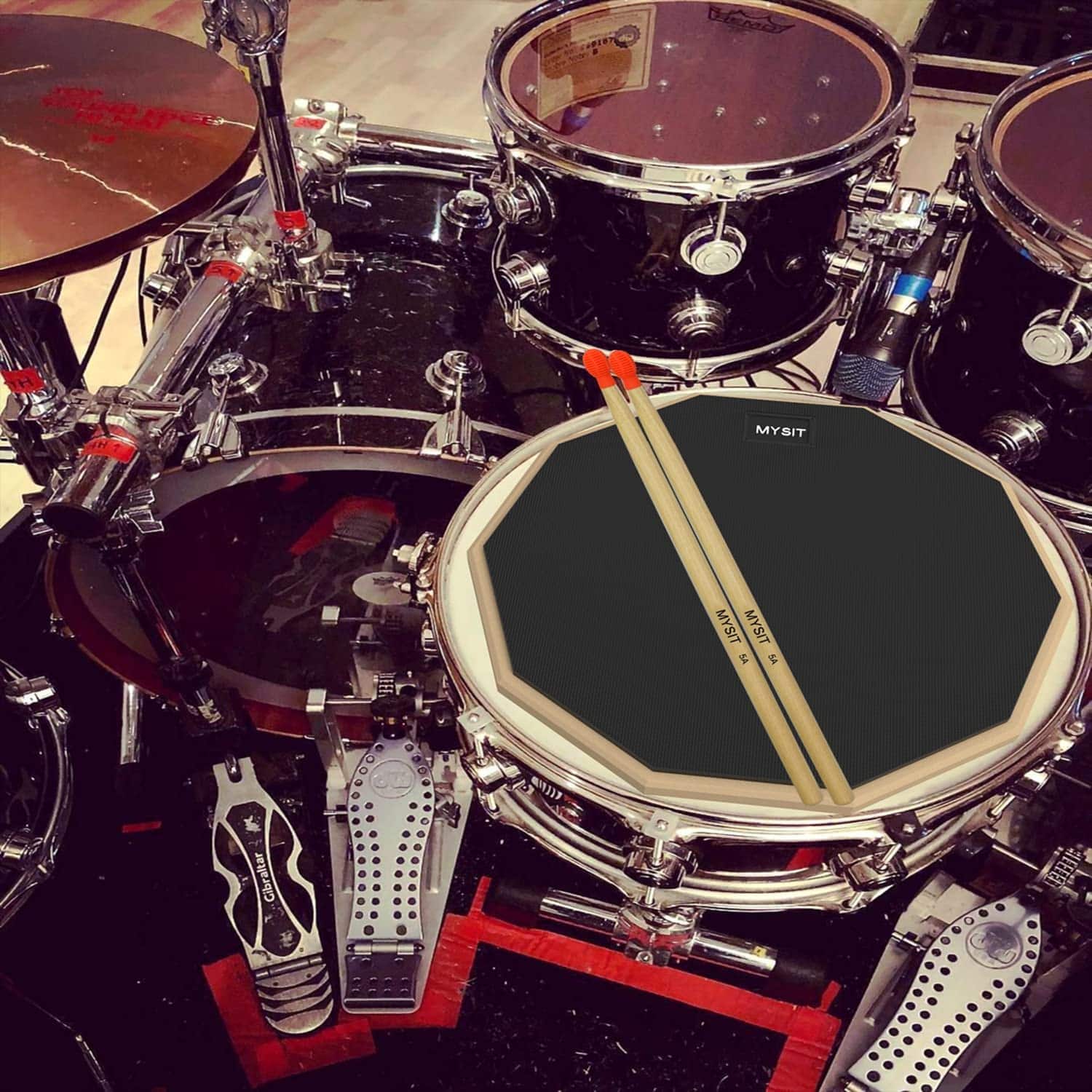 MySit Set de Pad de Práctica de Tambor de 12 -Naranja - Imagen 8