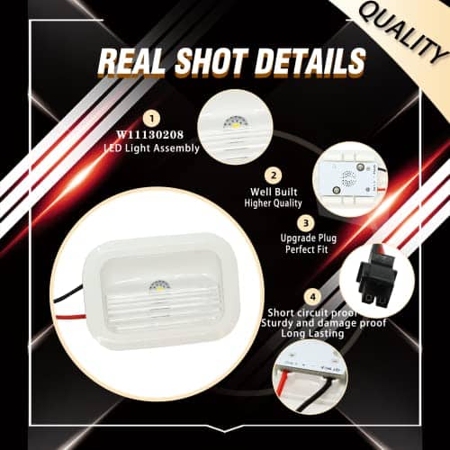 Módulo de luz LED para refrigerador W11130208 actualizado - Imagen 4