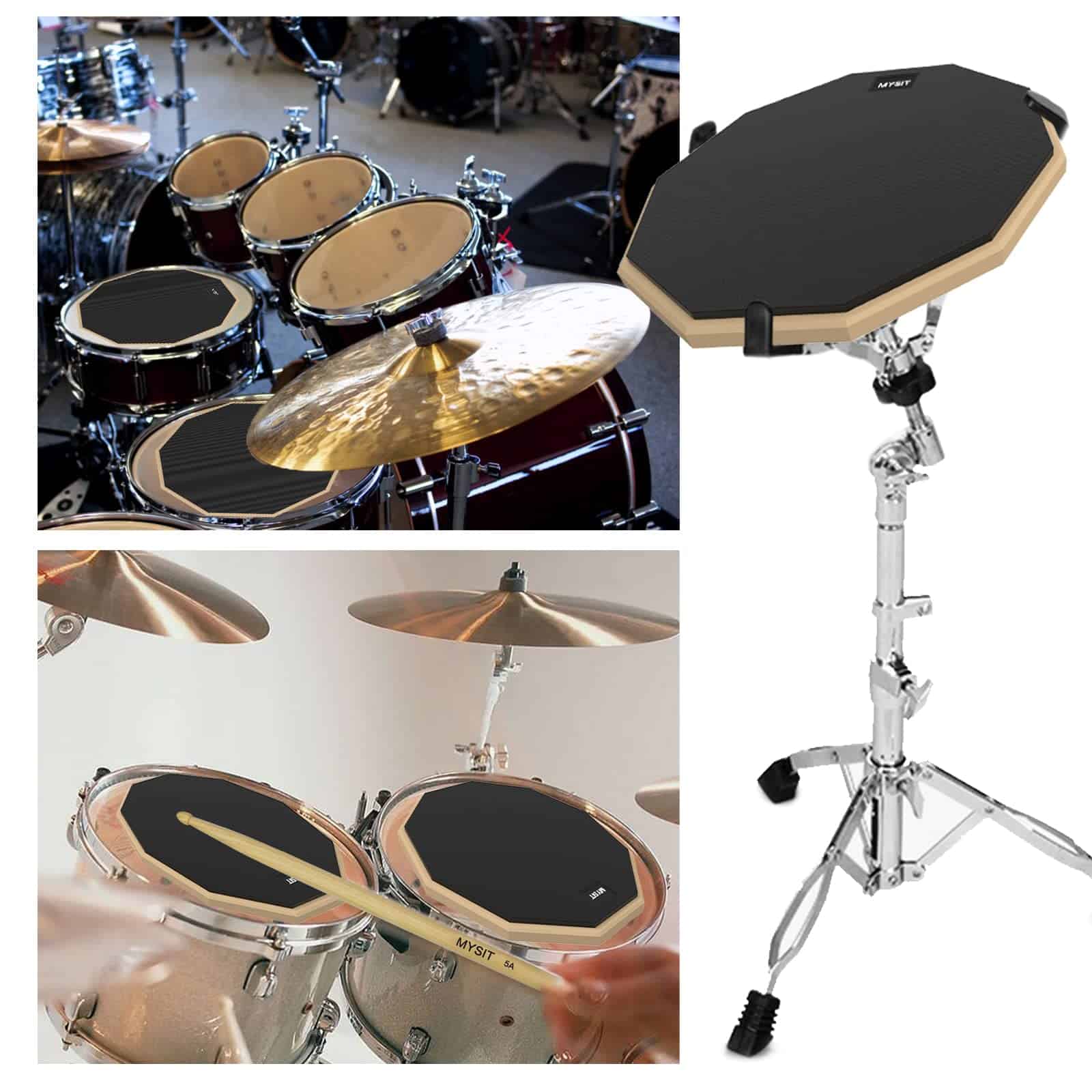 MySit Set de Pad de Práctica de Tambor de 12 -Naranja - Imagen 9