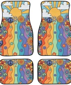 Tapetes para automóvil Estampado retro de los años 70