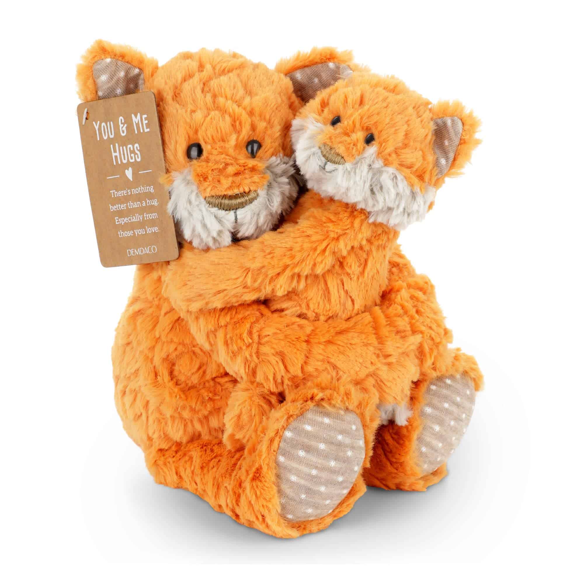 DEMDACO Mamá Zorro y Bebé 8.5 Pulgadas Peluche de Animales - Imagen 4