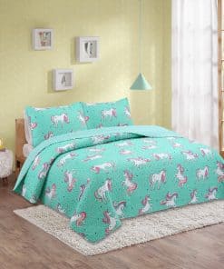 Juego de Colcha de Unicornio de 3 Piezas de Harper Lane