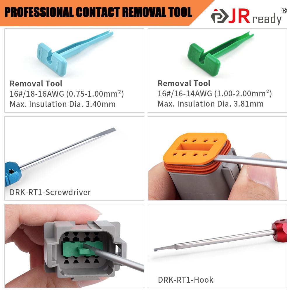 Kit de conectores JRready ST6309 Deutsch 416PCS - 2 3 4 6 8 - Imagen 8