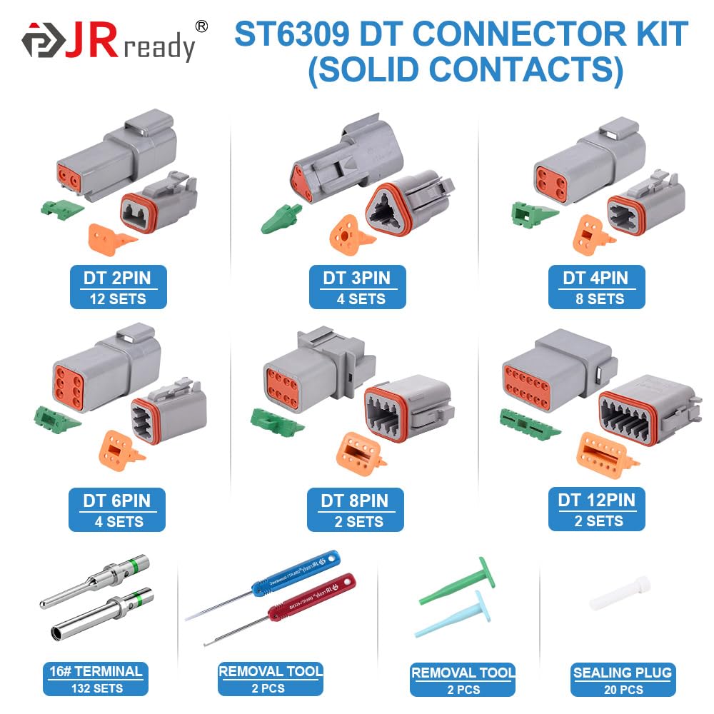 Kit de conectores JRready ST6309 Deutsch 416PCS - 2 3 4 6 8 - Imagen 3
