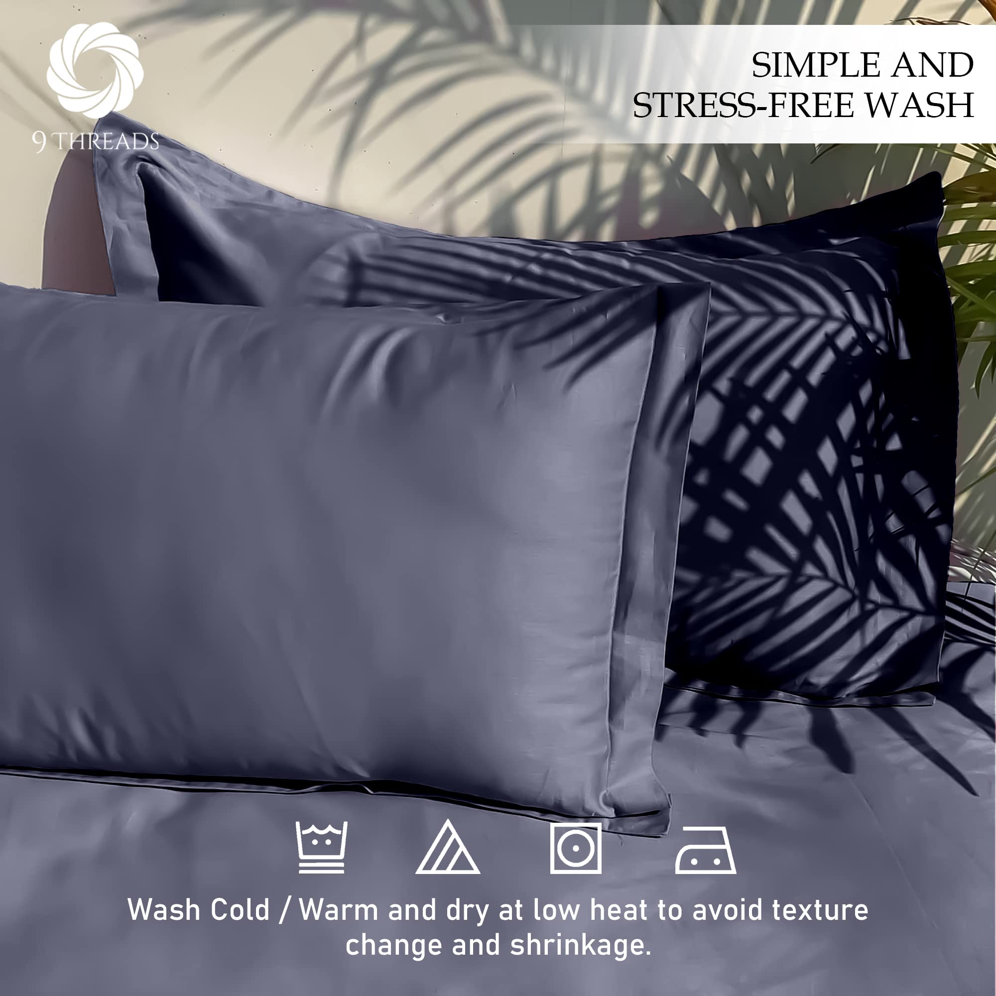 Juego de Sábanas 400 Hilos 100% Algodón Sateen Deep Pocket - Imagen 6