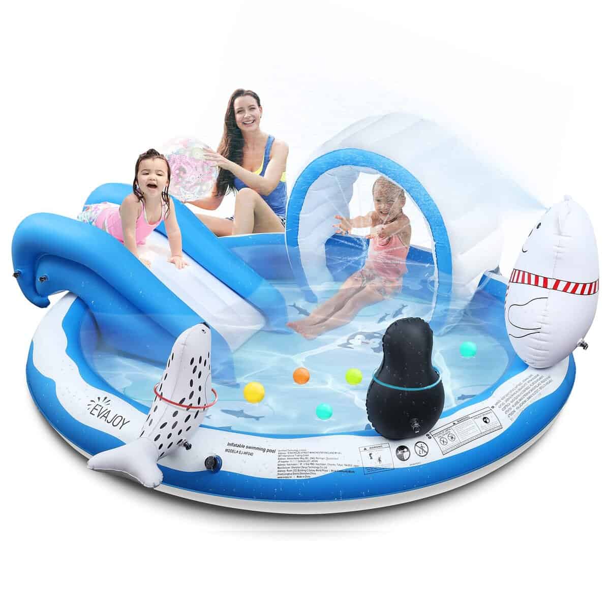 Centro de Juegos Inflable, Piscina para Niños EVAJOY con