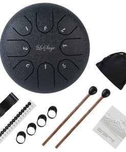 LeSage Steel Tongue Drum 6 Pulgadas 8 Notas Percusión