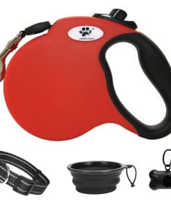 Correa retráctil para perros CROWN PAWS de 16 pies para