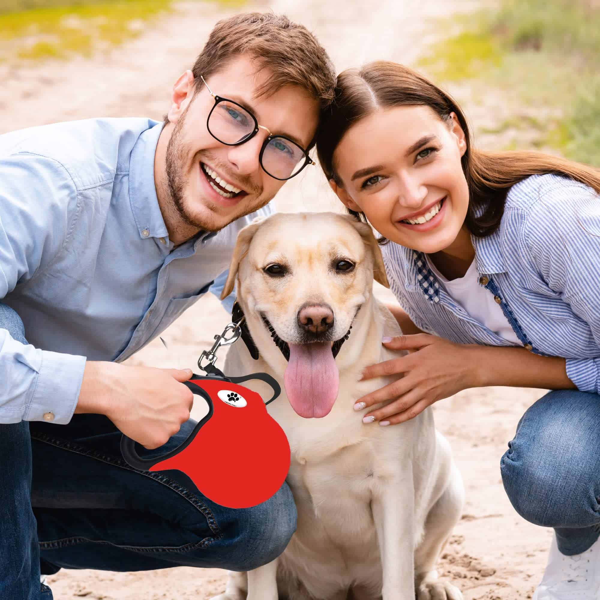 Correa retráctil para perros CROWN PAWS de 16 pies para - Imagen 6