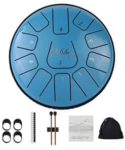 Tambor de Lengua de Acero LeSage 11 notas Mini Handpan Drum