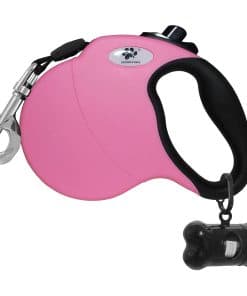 Correa retráctil para perros grandes de hasta 44 lbs de