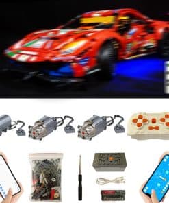 Kit de motor súper y control remoto y luz para Lego Technic