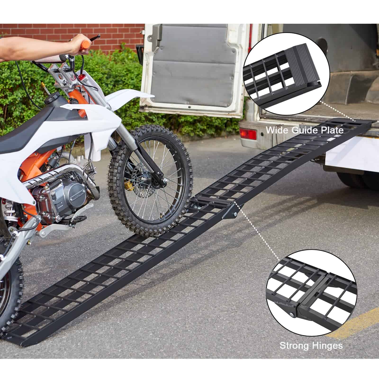 Rampa de carga de aluminio FACHNUO 10 pies para camioneta, - Imagen 4