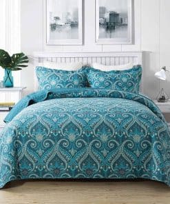 Juego de colchas edredón reversible NEWLAKE de algodón -