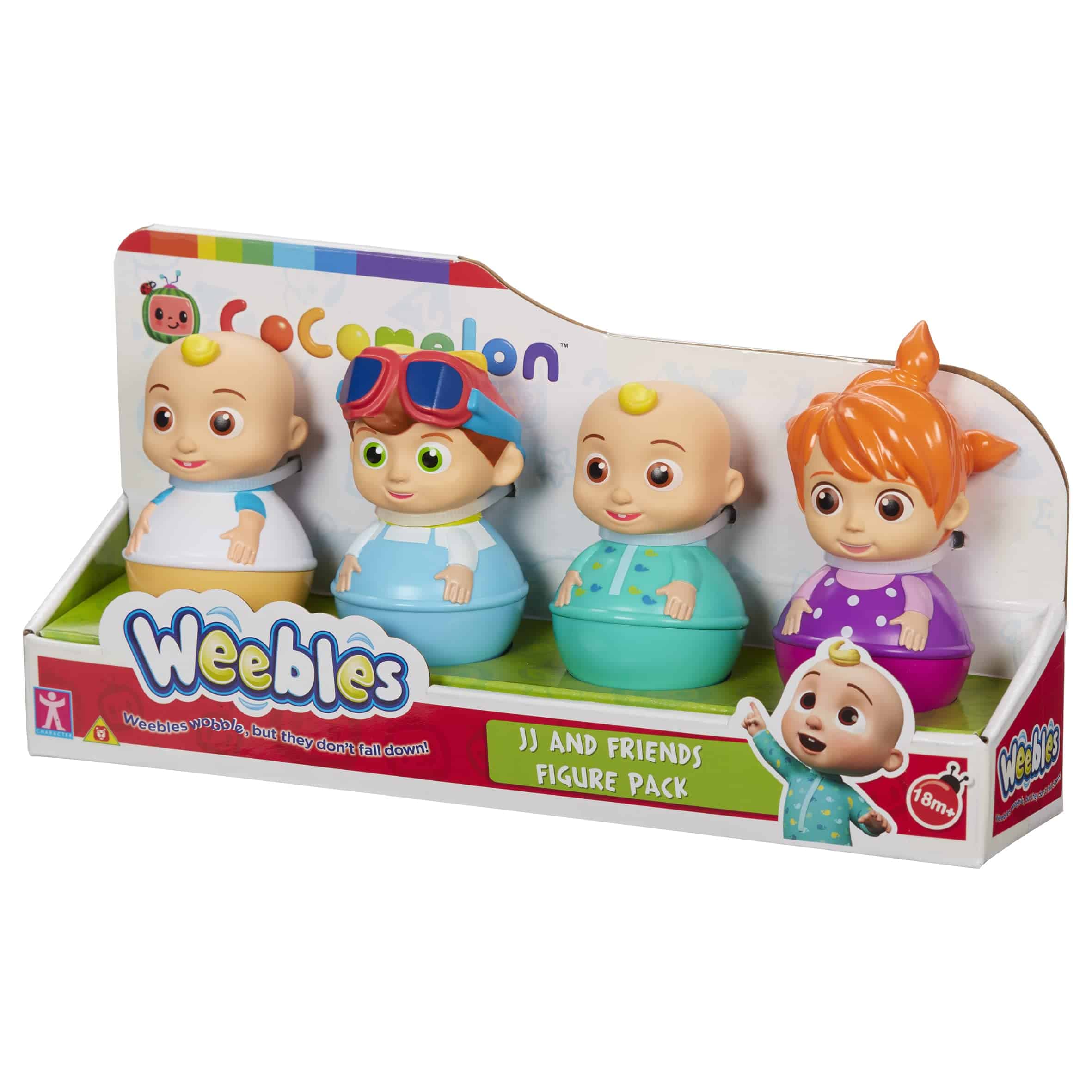 Paquete de 4 figuras de Cocomelon Weebles, Figuras - Imagen 7