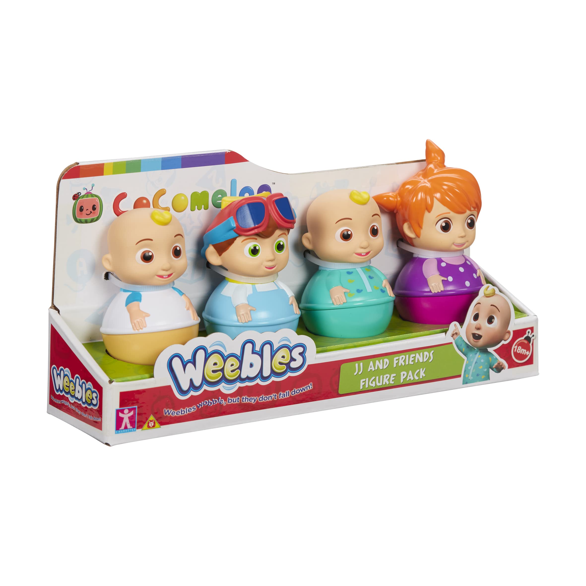 Paquete de 4 figuras de Cocomelon Weebles, Figuras - Imagen 5