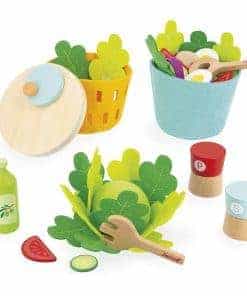 Janod - My Mixed Salad - 33 Piece Pretend Play Kitchen Set