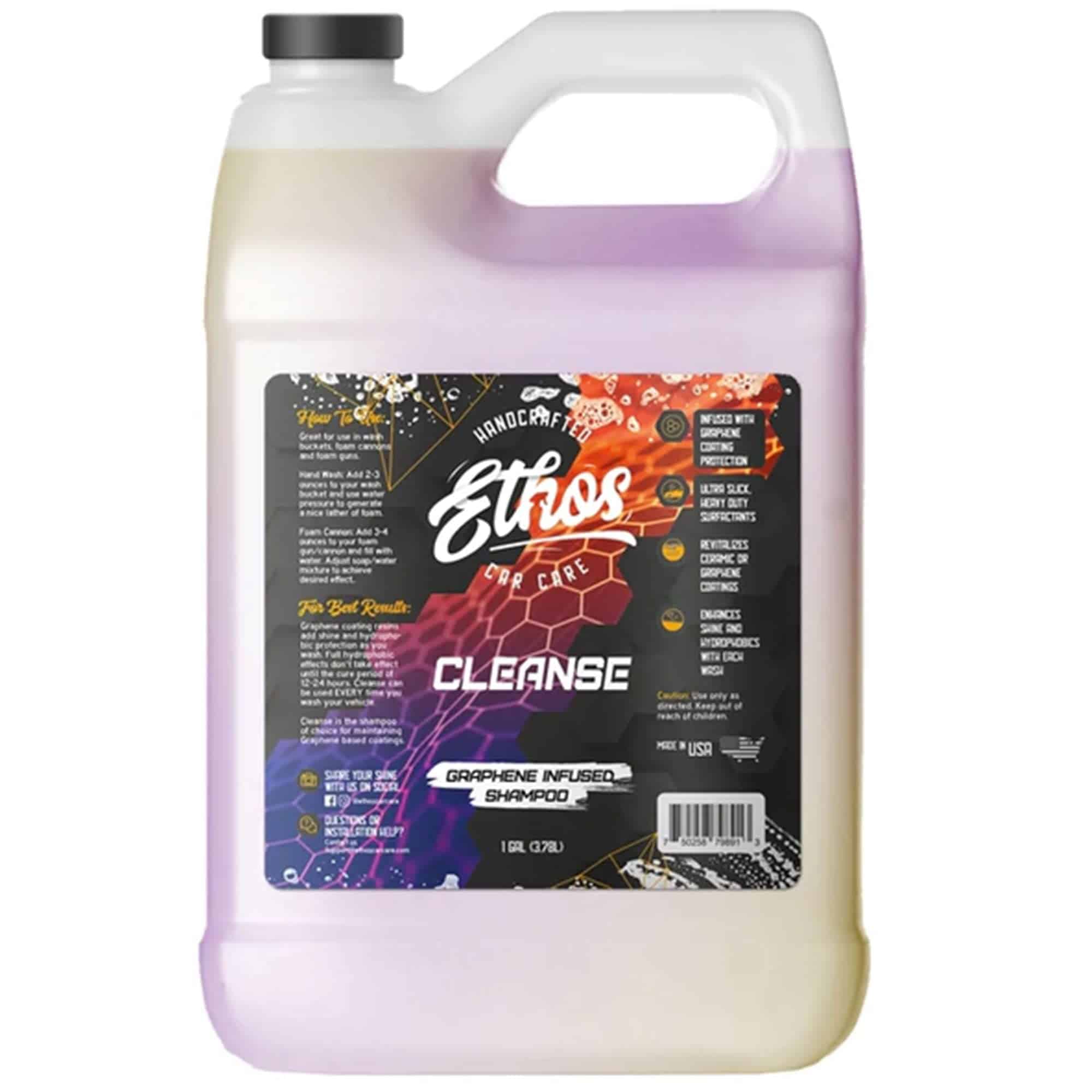 Ethos Cleanse - Champú para autos con grafeno y cerámica
