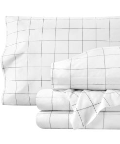 Juego de sábanas Twin XL de algodón orgánico 100% de Bare