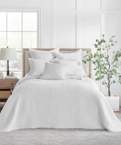 Levtex Home - Juego de colchas acolchadas Mills Waffle -