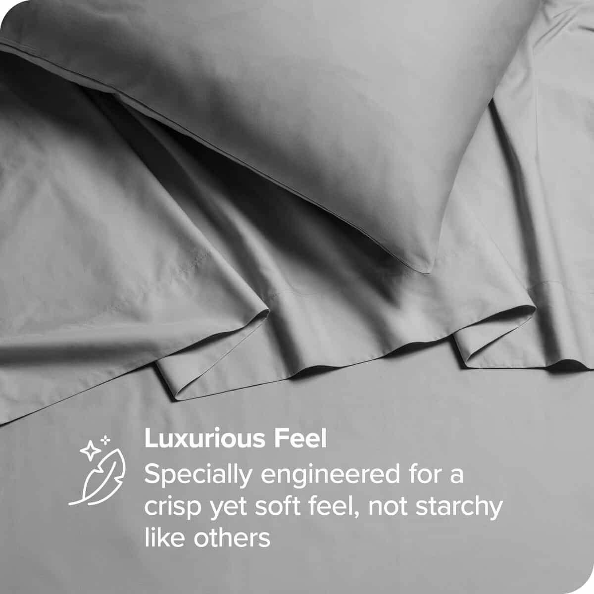 Juego de sábanas orgánicas 100% algodón Split -Gris Claro - Imagen 9