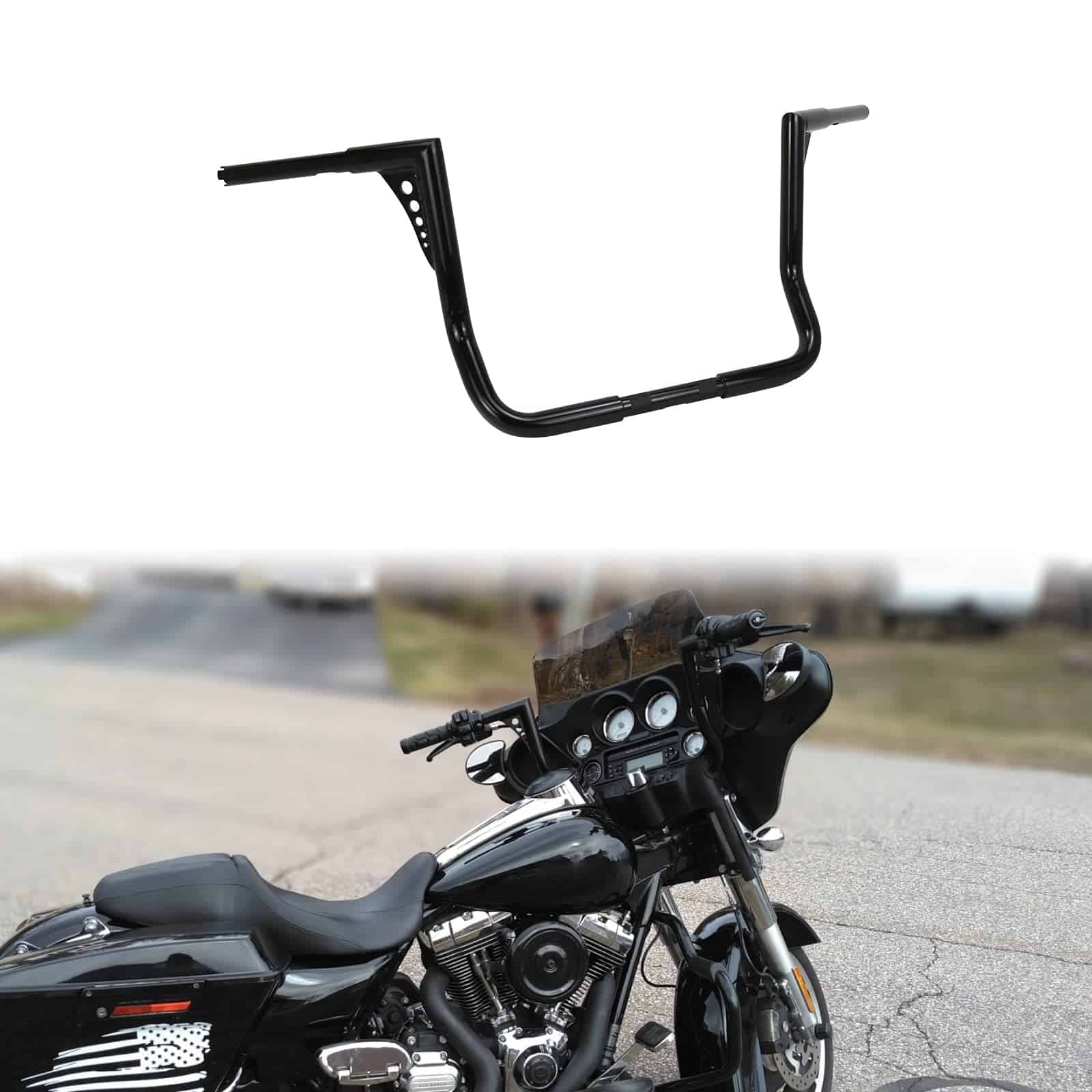 Manillar Ape Hangers Bagger de 14" 1-1/4" Manillar Grueso