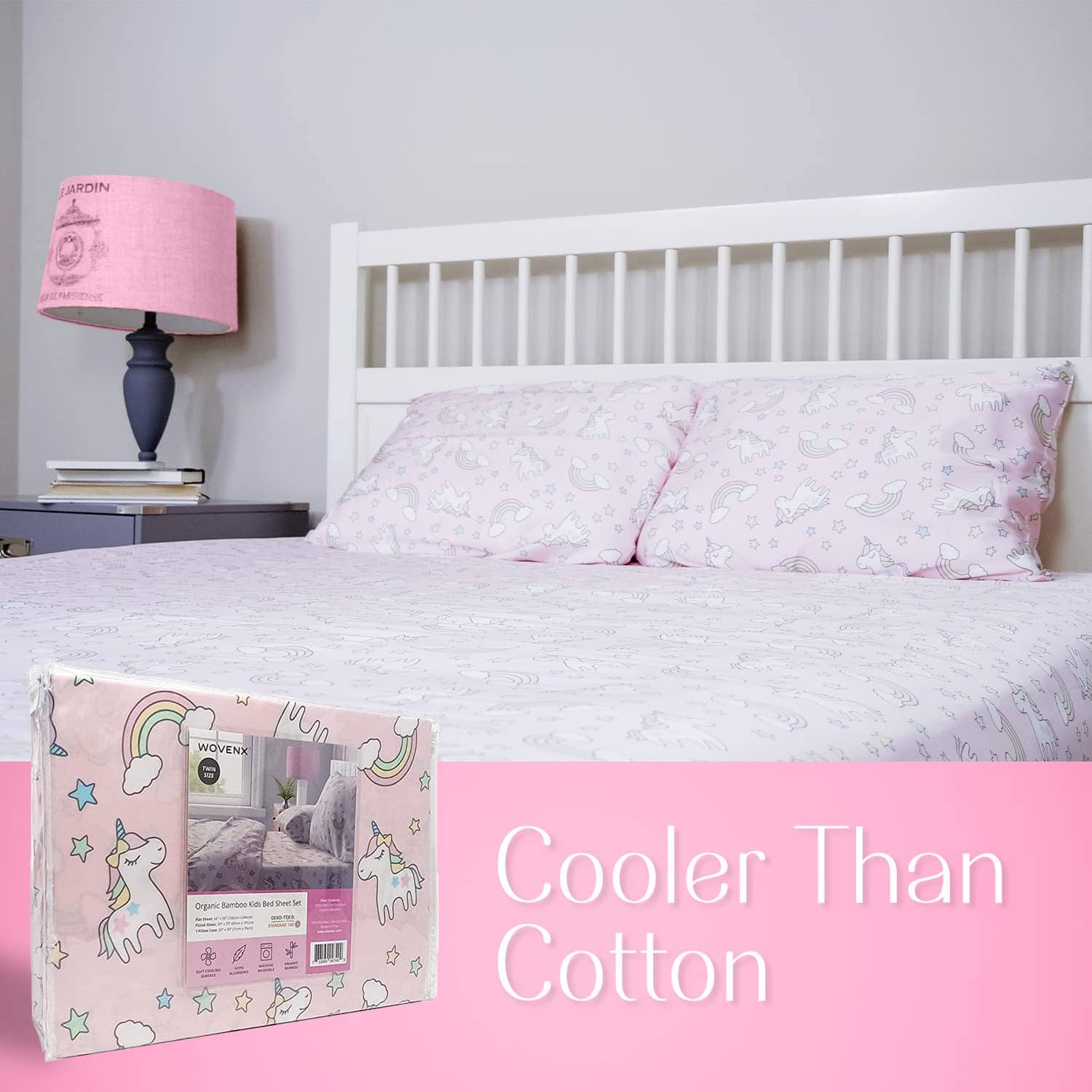 Juego de sábanas orgánicas para niños de Wovenx, fabricado - Imagen 7