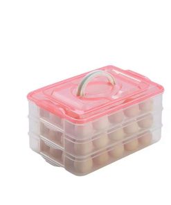 Contenedor de almacenamiento de huevos -Rojo