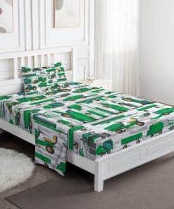 Juego de sábanas para cama de coche excavadora Jekeno