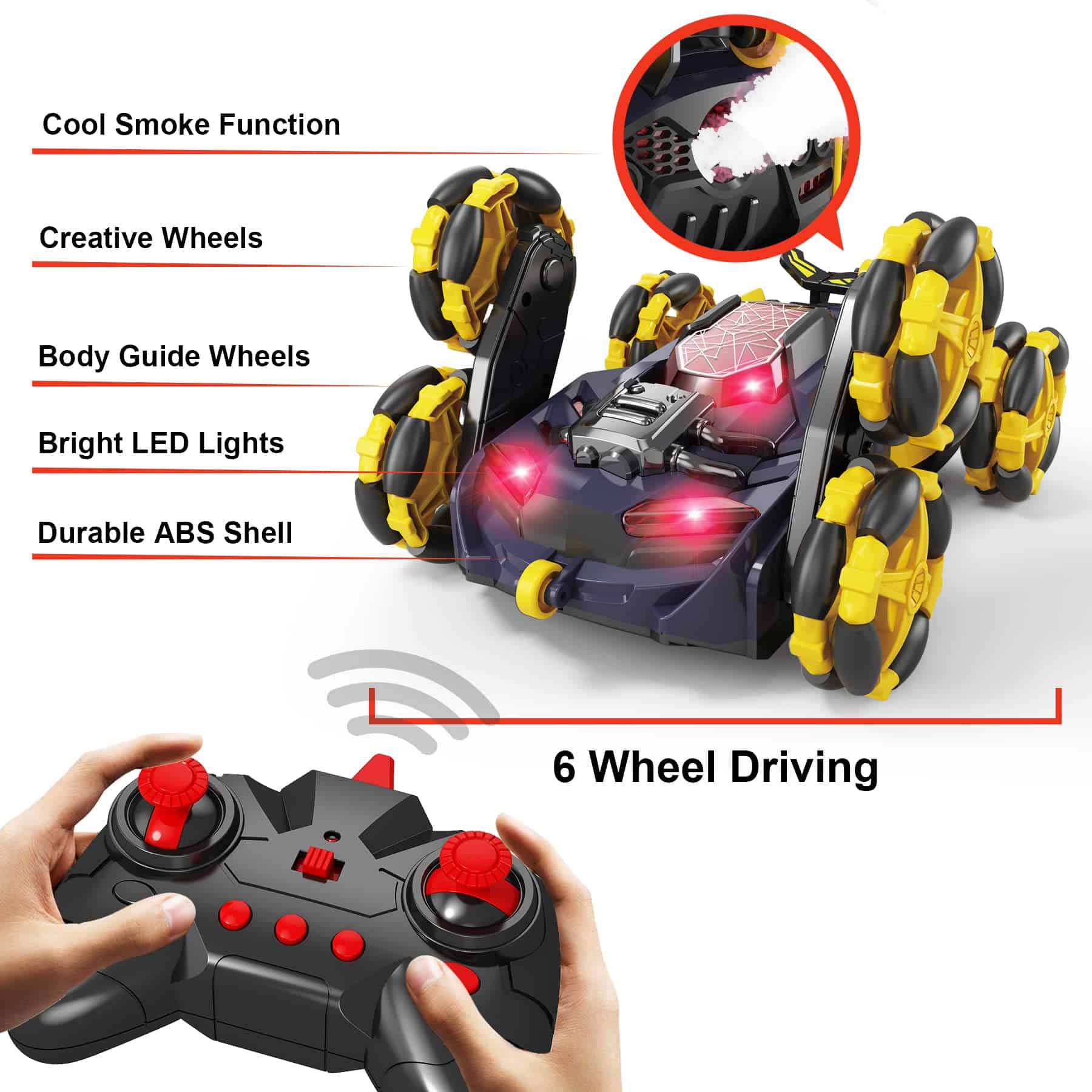 Coche de Control Remoto HScopter, Coche de Carreras a - Imagen 5