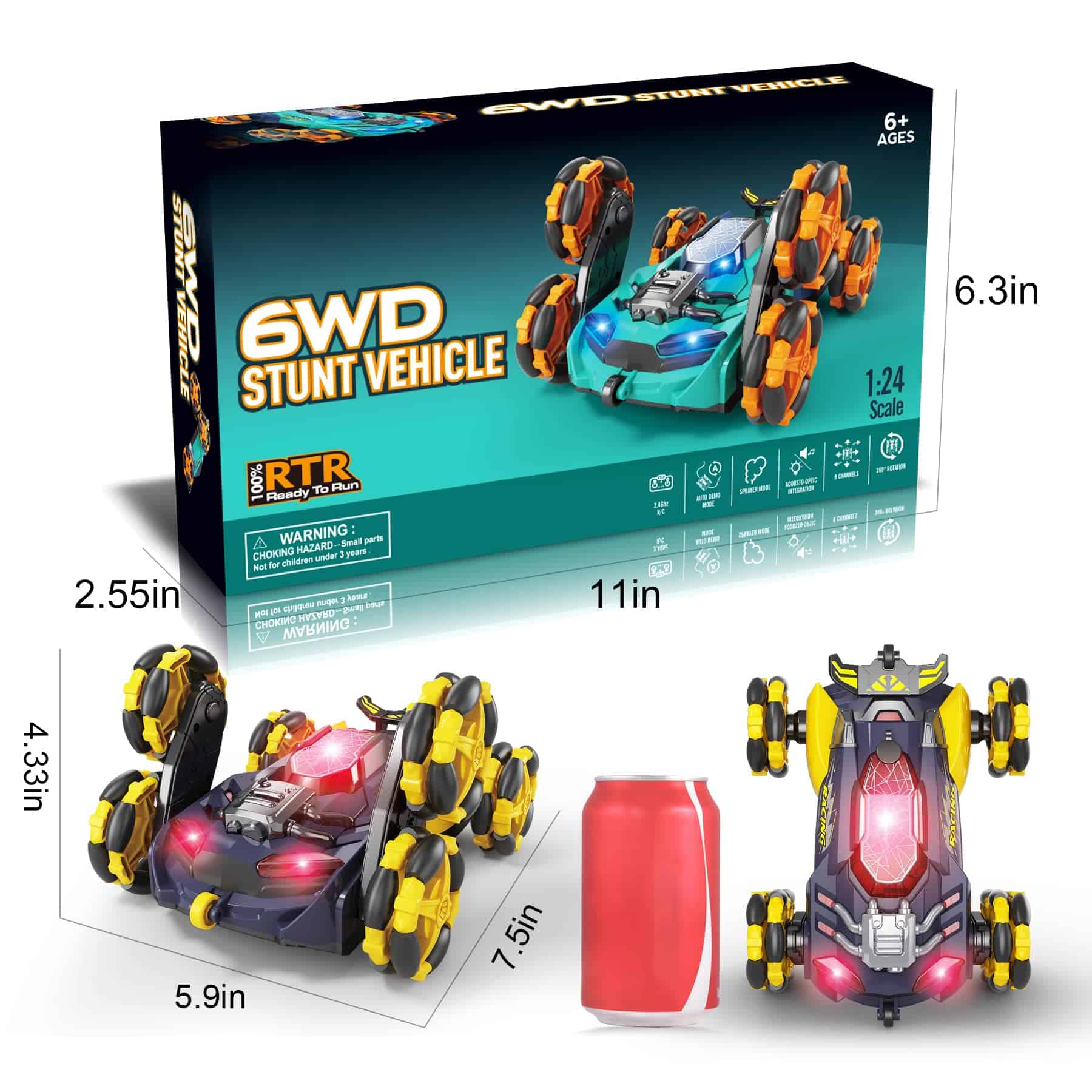 Coche de Control Remoto HScopter, Coche de Carreras a - Imagen 7