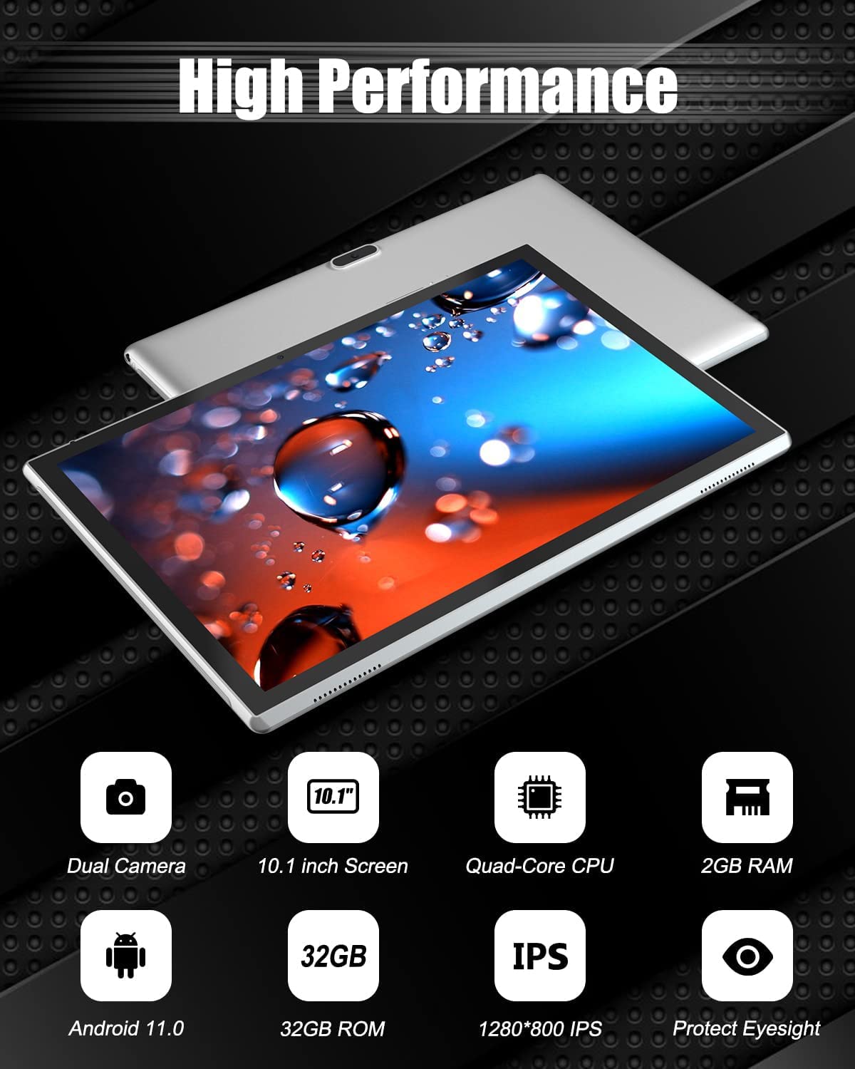 Tablet ZZB 10 Pulgadas Android Tablets, 32GB ROM 512GB - Imagen 4