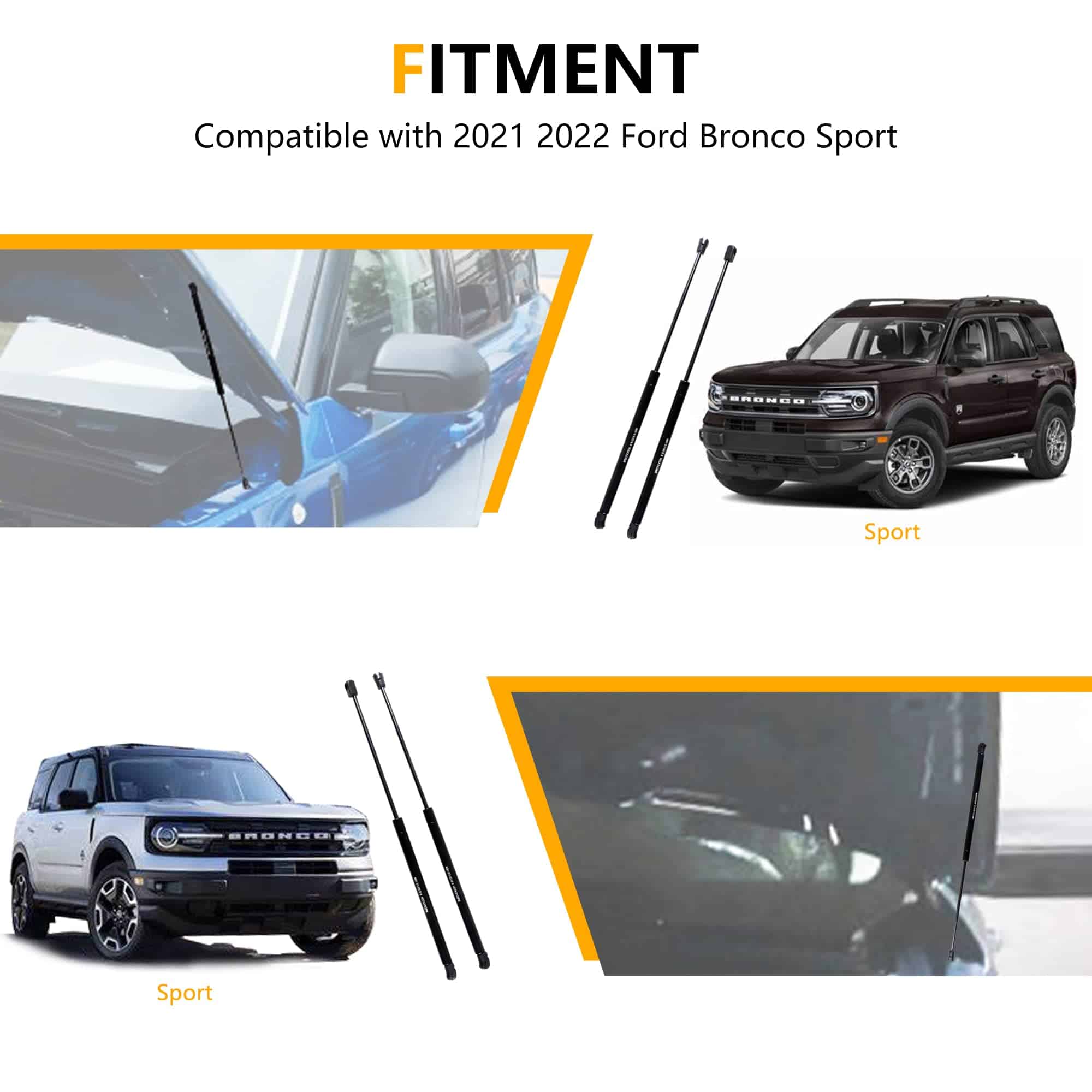 Kit de soportes de elevación de capó RERPRO para Ford - Imagen 9