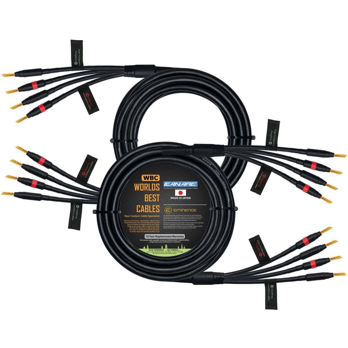 WORLDS BEST CABLES 25 Foot - Canare 4S11 - -Plata