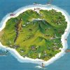 Rompecabezas de 1000 Piezas del Mapa de la Isla de Kauai de