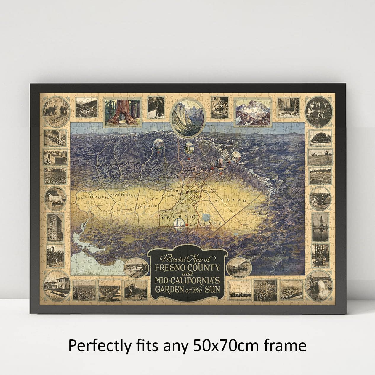 Rompecabezas de 1000 Piezas del Mapa de 1919 del Condado de - Imagen 4