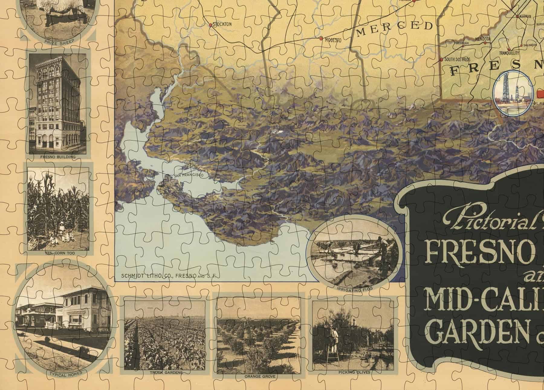 Rompecabezas de 1000 Piezas del Mapa de 1919 del Condado de - Imagen 7