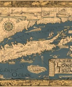 Rompecabezas de 1000 piezas de un mapa de Long Island Nueva