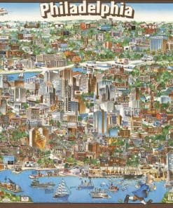 Rompecabezas para Adultos de 1000 Piezas: 1980 | Mapa de