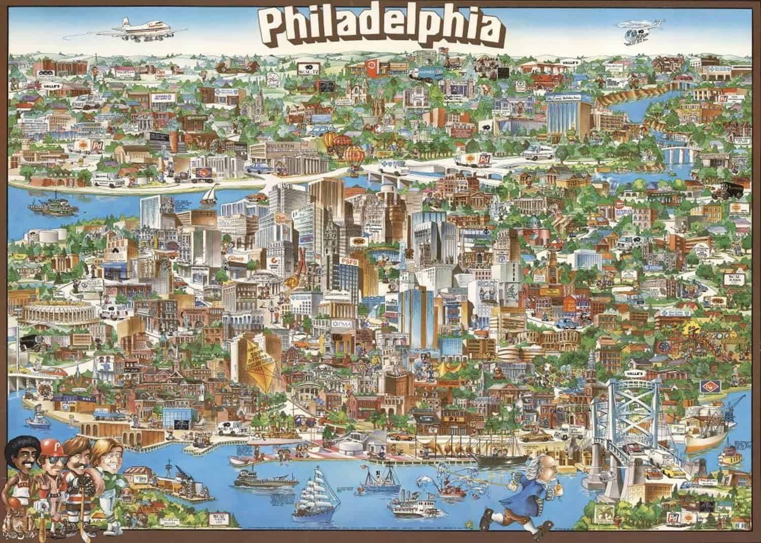 Rompecabezas para Adultos de 1000 Piezas: 1980 | Mapa de