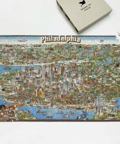 Rompecabezas de 1000 piezas para adultos: 1980 | Filadelfia