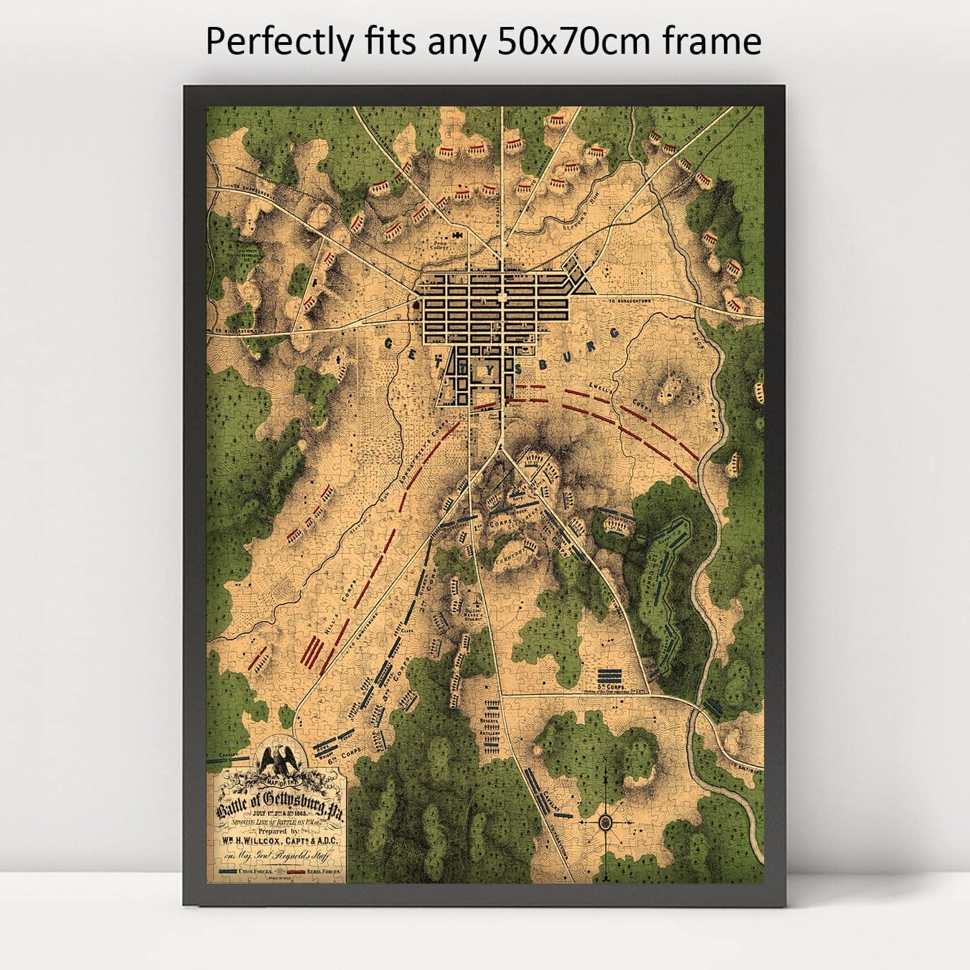 Rompecabezas de 1000 Piezas del Mapa de -Multi - Imagen 4