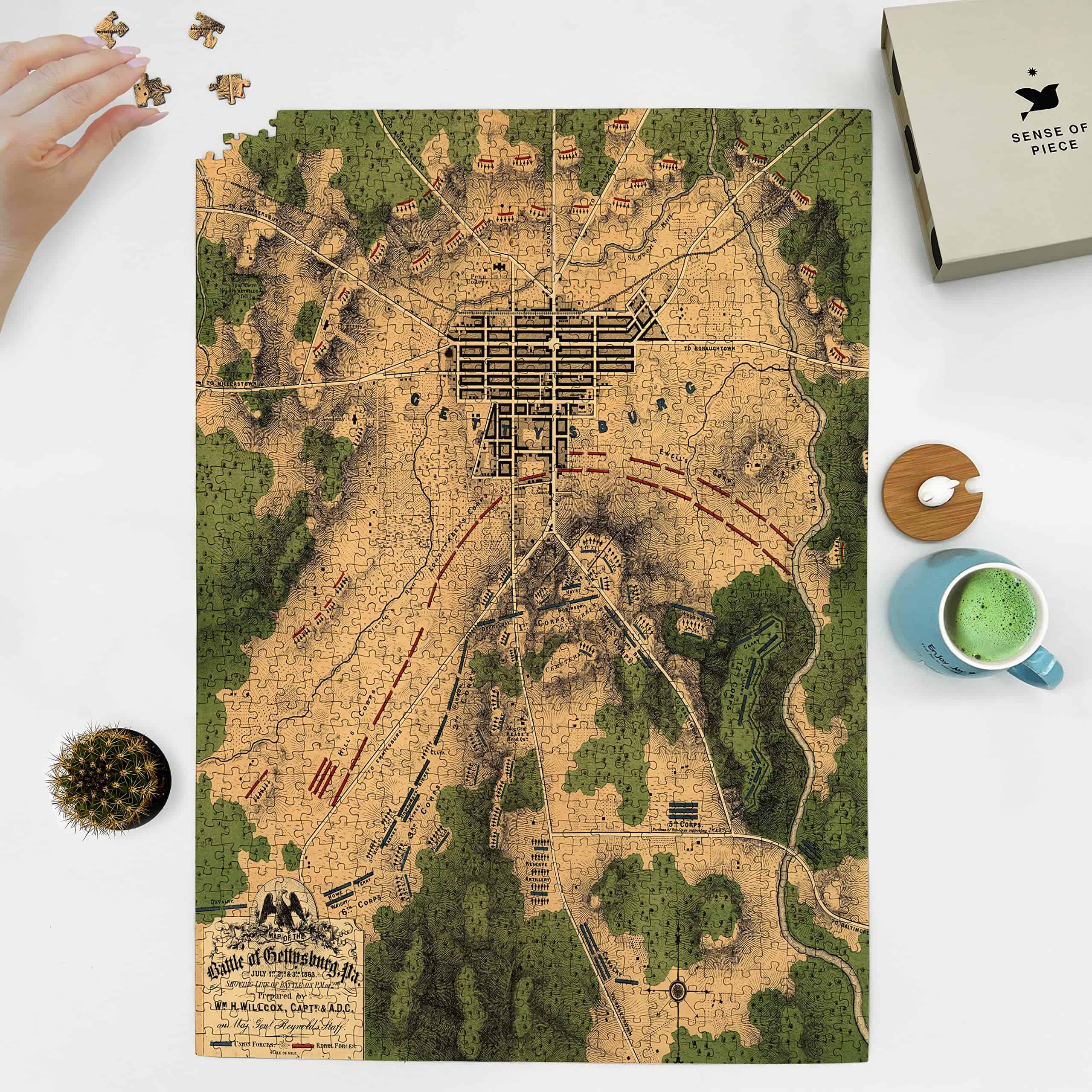 Rompecabezas de 1000 Piezas del Mapa de -Multi - Imagen 3