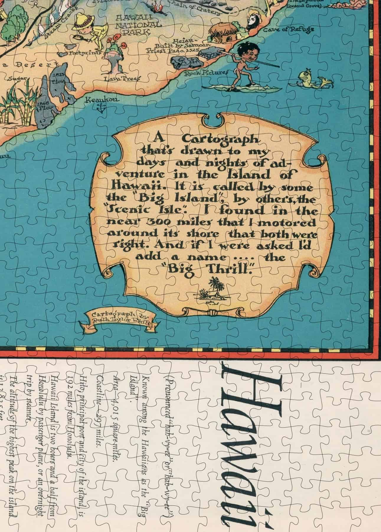 Rompecabezas de 1000 Piezas con Mapa de Hawaii de 1935 | - Imagen 8