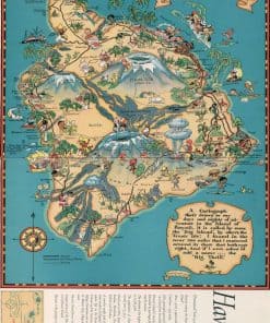 Rompecabezas de 1000 Piezas con Mapa de Hawaii de 1935 |