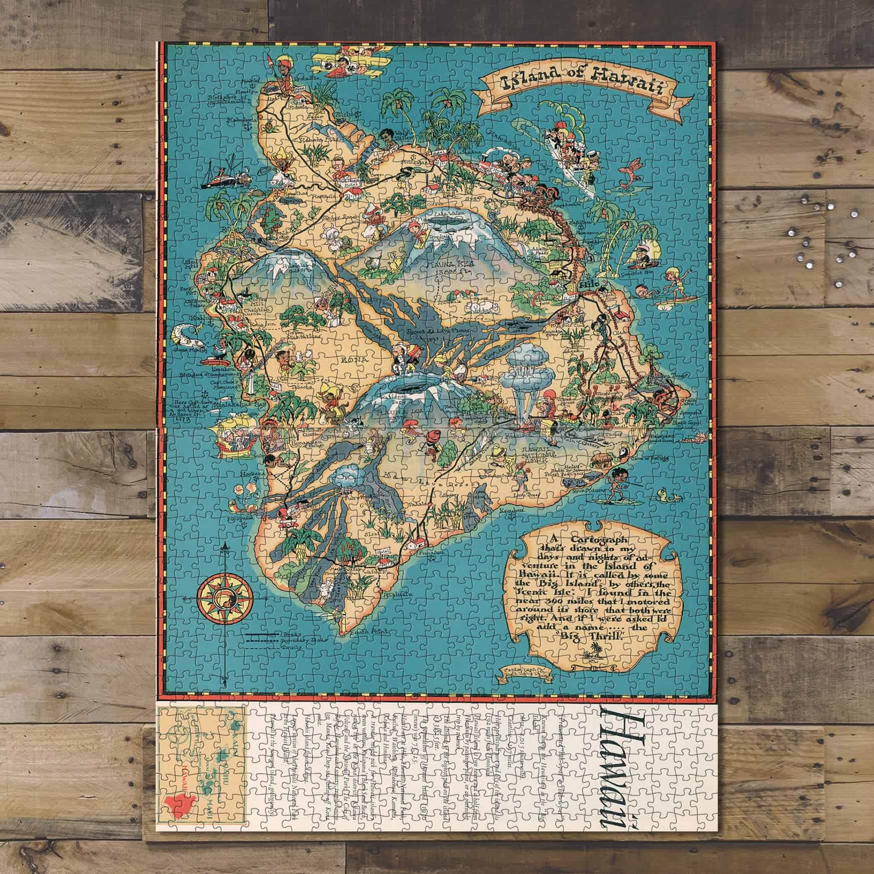 Rompecabezas de 1000 Piezas con Mapa de Hawaii de 1935 | - Imagen 10